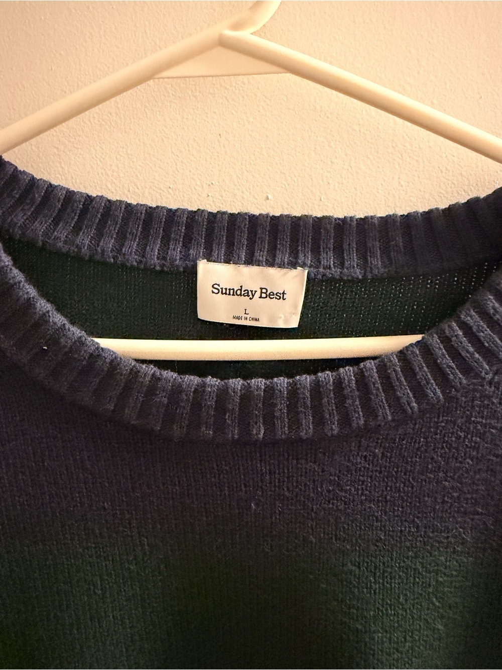 Sunday Best Navy & Forest Green Striped Sweater - Picture 2 of 4